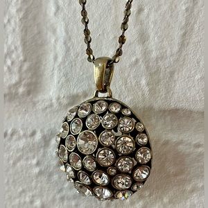 Lia Sophia Crystal Pendant Necklace 29”